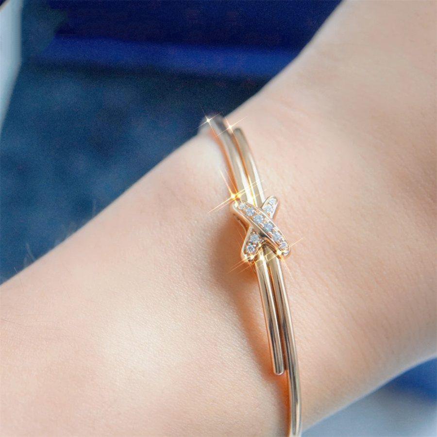 [✨ROSE💎]JEUX DE BRACELET PINK GOLD DIAMONDS