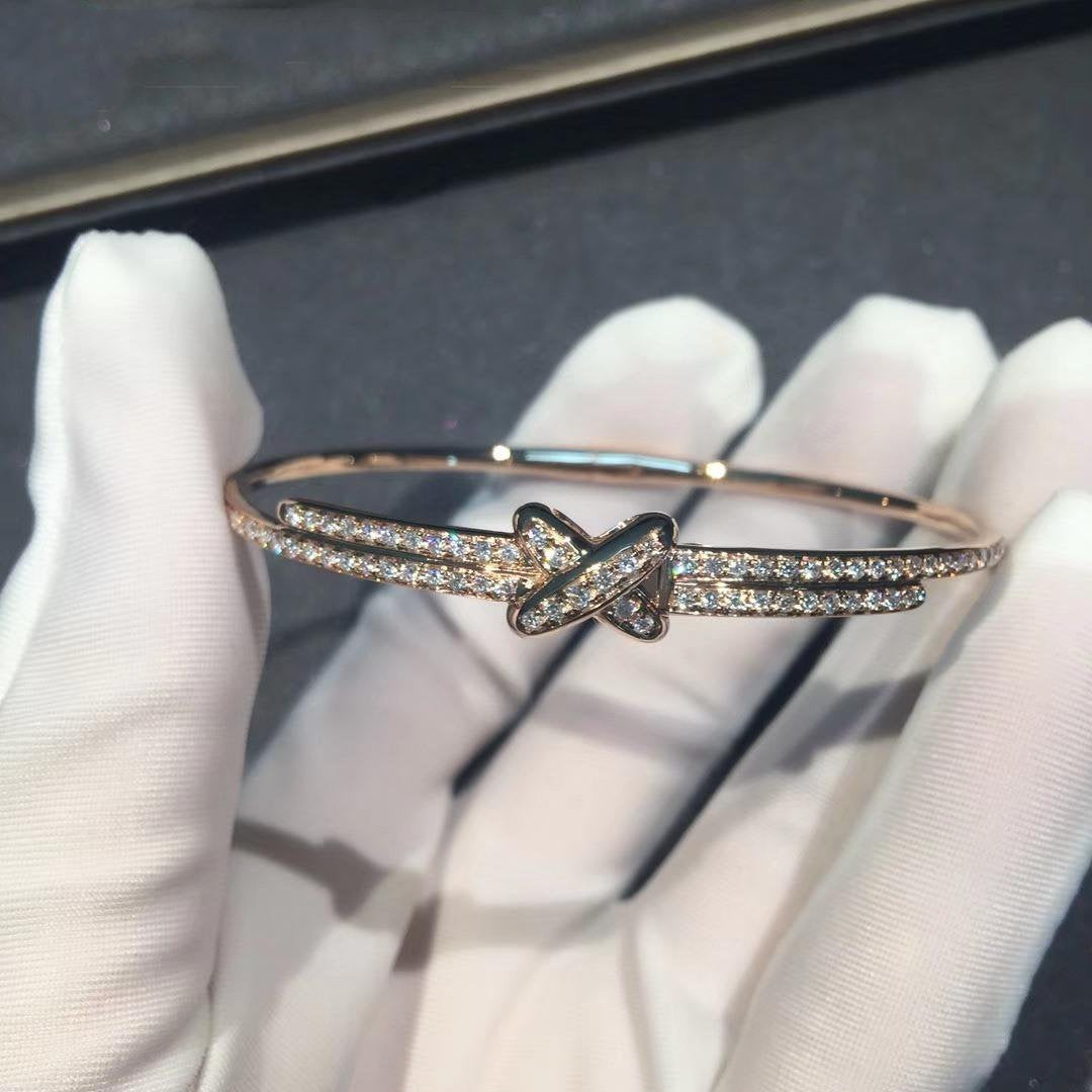 [✨ROSE💎]JEUX DE BRACELET DIAMONDS PINK GOLD