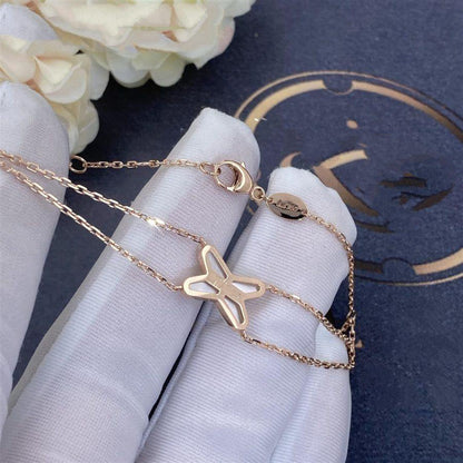 [✨ROSE💎]JEUX BRACELET WHITE MOP PINK GOLD 1 DIAMOND