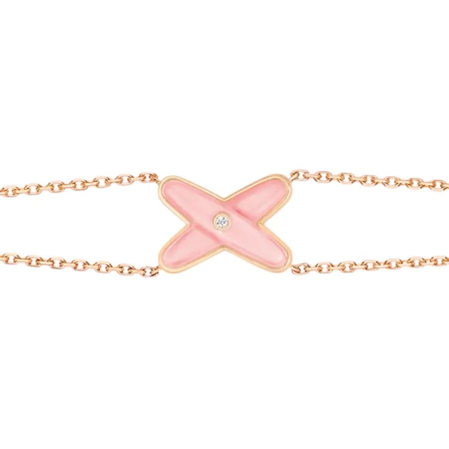 [✨ROSE💎]JEUX BRACELET PINK MOP PINK GOLD 1 DIAMOND