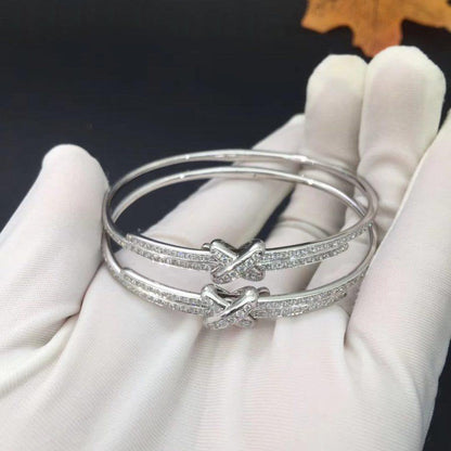 [✨ROSE💎]JEUX DE BRACELET DIAMONDS SILVER