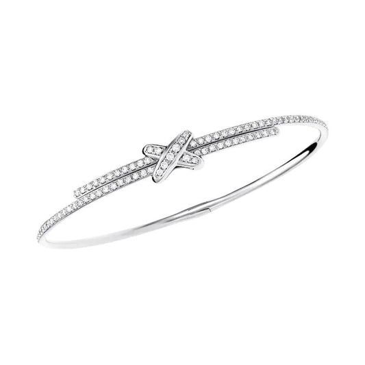 [✨ROSE💎]JEUX DE BRACELET DIAMONDS SILVER