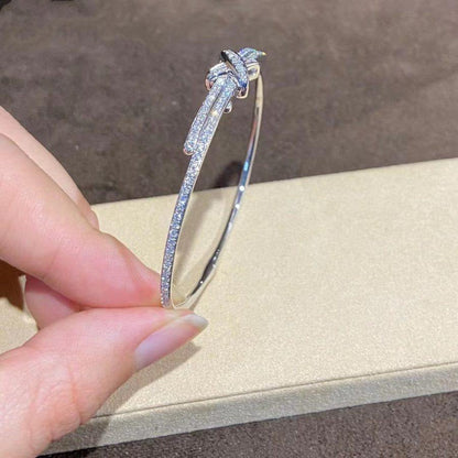 [✨ROSE💎]JEUX DE BRACELET DIAMONDS SILVER