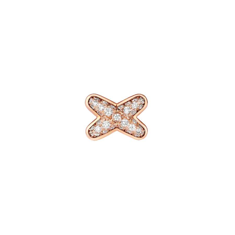 [✨ROSE💎]JEUX DE PINK GOLD DIAMOND EARRINGS