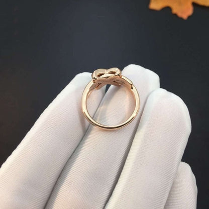 [✨ROSE💎]JEUX DE PINK GOLD DIAMOND RING