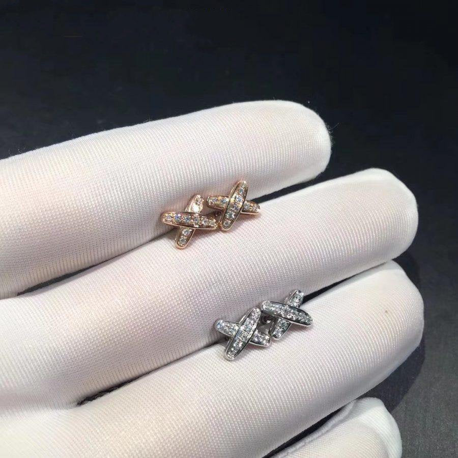 [✨ROSE💎]JEUX DE DIAMOND EARRINGS