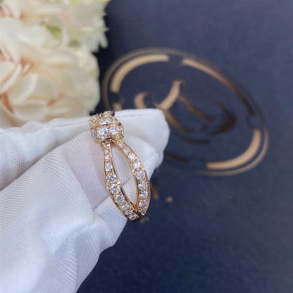 [✨ROSE💎]LIENS PINK GOLD DIAMOND RING