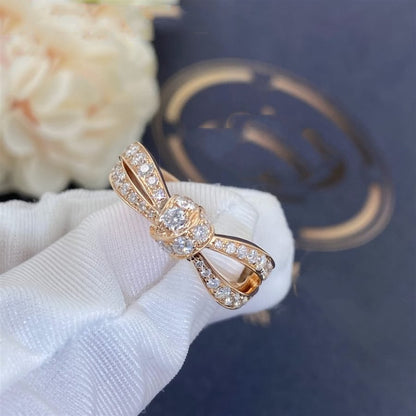[✨ROSE💎]LIENS PINK GOLD DIAMOND RING