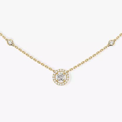 [✨ROSE💎]Diamond Necklace 0,20ct Brilliant Shape Joy
