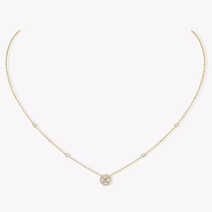 [✨ROSE💎]Diamond Necklace 0,20ct Brilliant Shape Joy