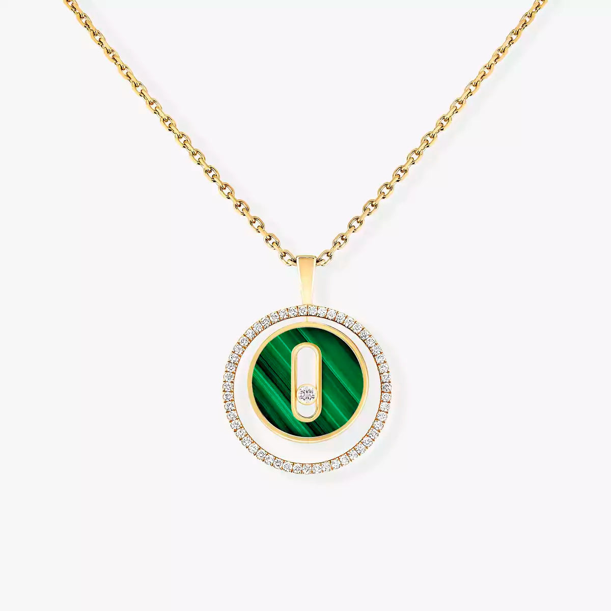 [✨ROSE💎]Lucky Move Diamond Necklace in Rose Gold and White Mother-of-Pearl