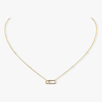 [✨ROSE💎]MOVE UNO DIAMOND NECKLACE