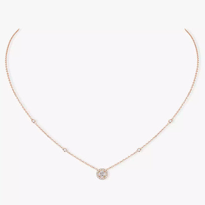 [✨ROSE💎]Diamond Necklace 0,20ct Brilliant Shape Joy