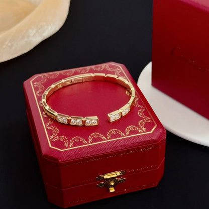 [✨ROSE💎]LOVE DIAMOND OPEN  BRACELET