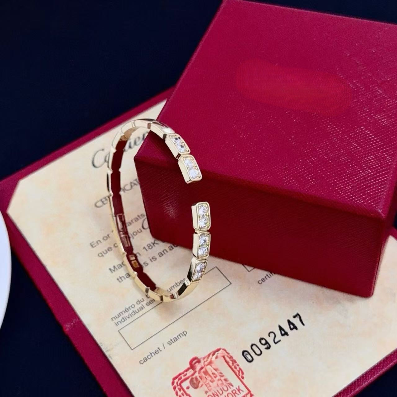 [✨ROSE💎]LOVE DIAMOND OPEN  BRACELET