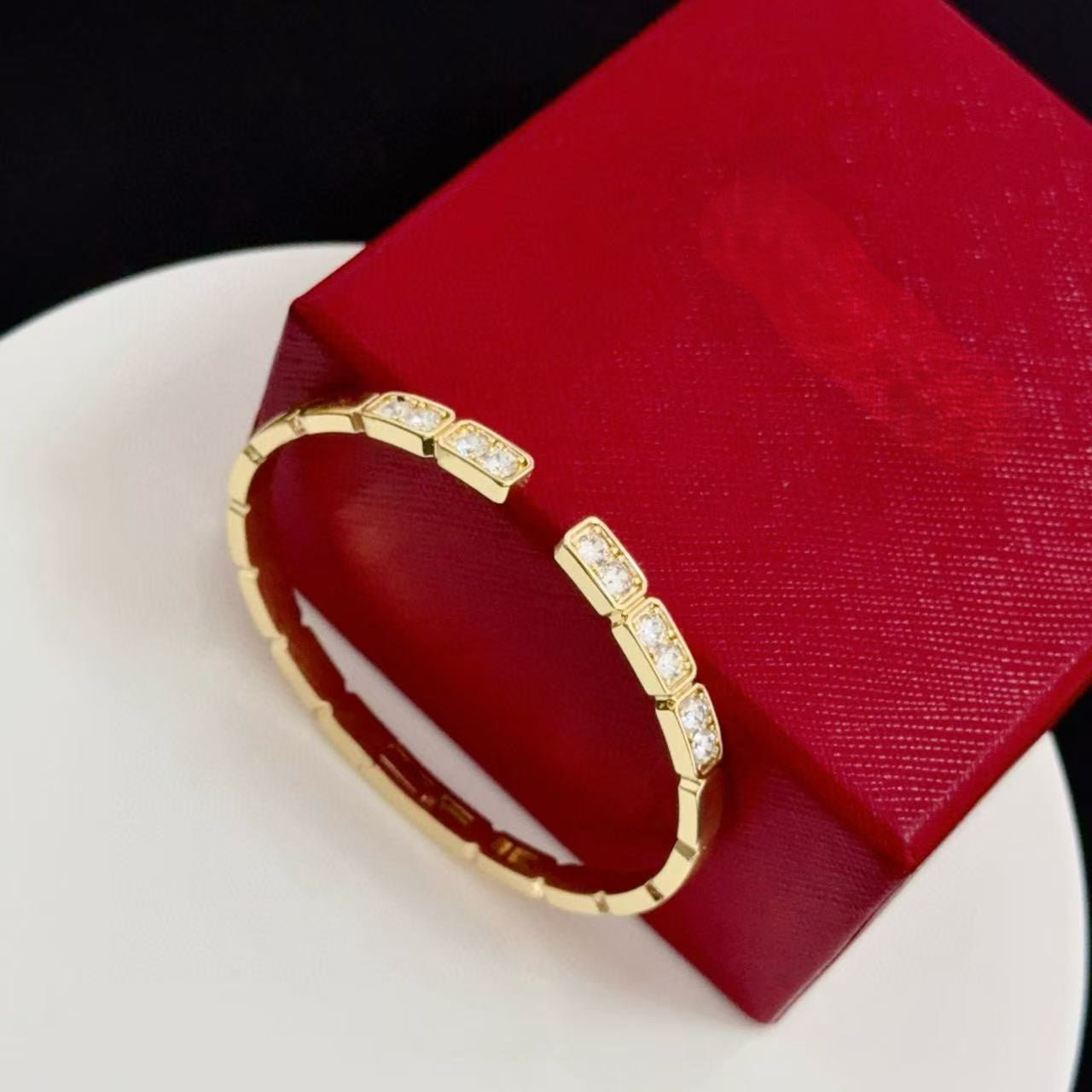 [✨ROSE💎]LOVE DIAMOND OPEN  BRACELET