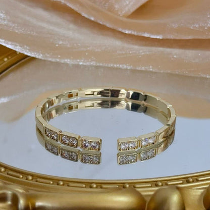 [✨ROSE💎]LOVE DIAMOND OPEN  BRACELET
