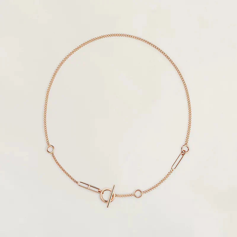 [✨ROSE💎]HM STERLING CHAINE D'ANCRE HEART