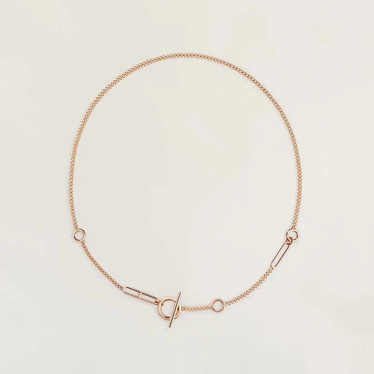 [✨ROSE💎]HM STERLING CHAINE D'ANCRE HEART