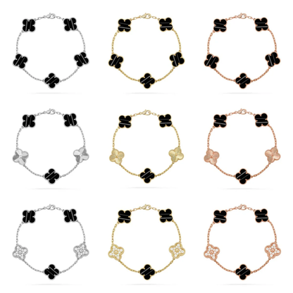 [✨ROSE💎] CLOVER 5 MOTIF PULSAR STONE BRACELET COLLECTION