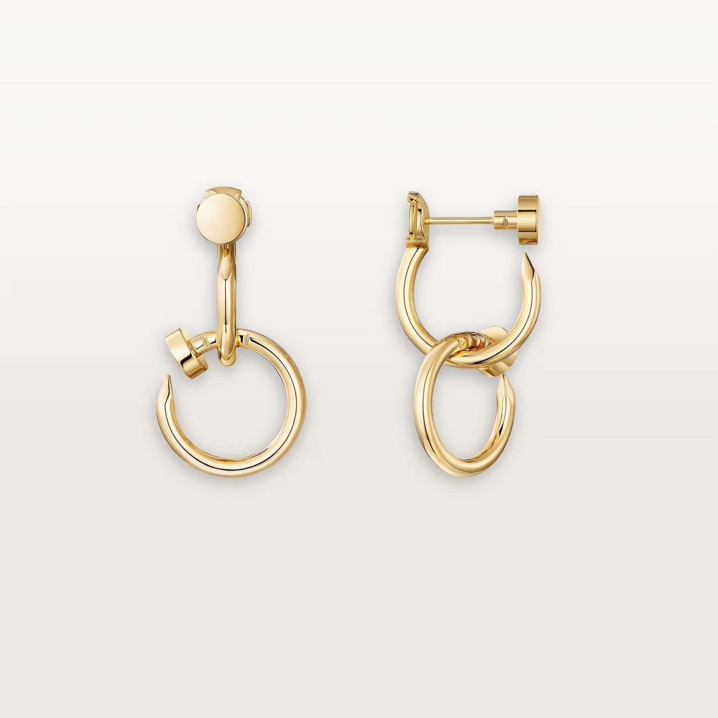 [✨ROSE💎]JUSTE NO DIAMOND DOUBLE EARRINGS