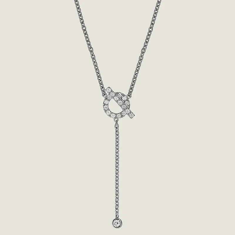 [✨ROSE💎]FINESSE SILVER DIAMOND NECKLACE