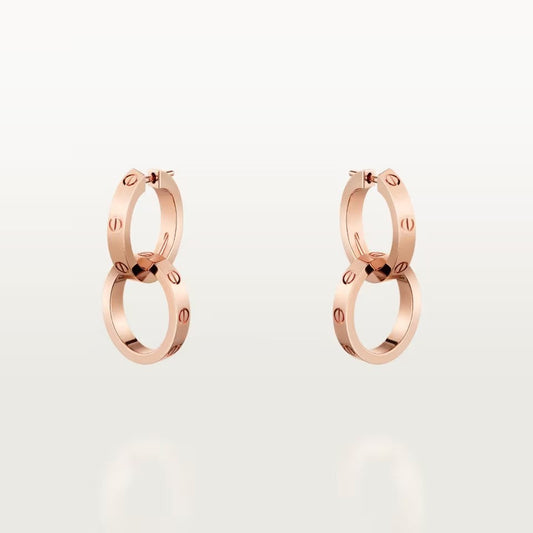 [✨ROSE💎]LOVE 3.3MM DANGLE EARRINGS
