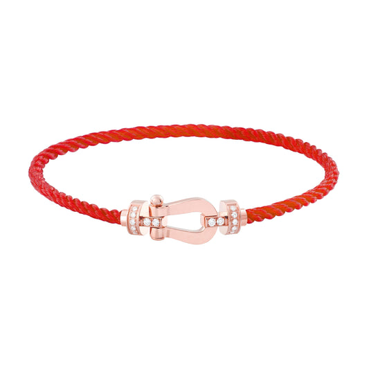 [✨ROSE💎]FORCE 10 HALF DIAMOND PINK GOLD RED CORDERI LARGE AND MEDIUM MODEL