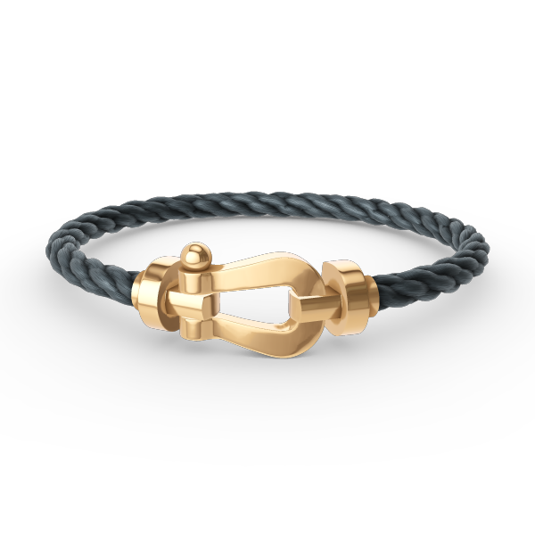 [✨ROSE💎]FORCE LARGE HORSESHOE NO DIAMOND BRACELET GOLD