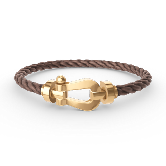[✨ROSE💎]FORCE LARGE HORSESHOE NO DIAMOND BRACELET GOLD