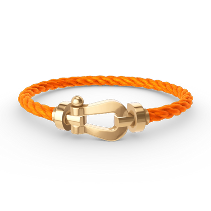 [✨ROSE💎]FORCE LARGE HORSESHOE NO DIAMOND BRACELET GOLD