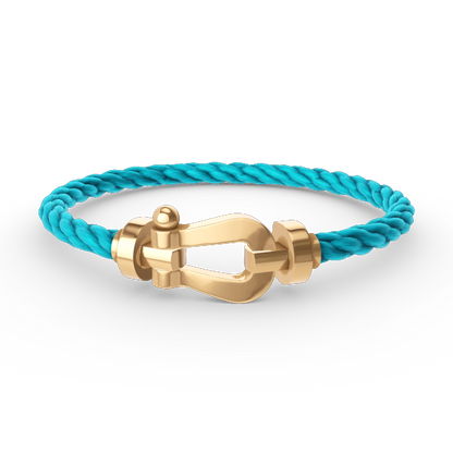 [✨ROSE💎]FORCE LARGE HORSESHOE NO DIAMOND BRACELET GOLD