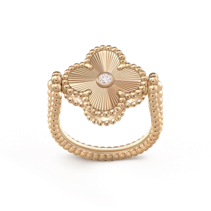 [✨ROSE💎]CLOVER RIVERSIBLE ROSE GOLD RING