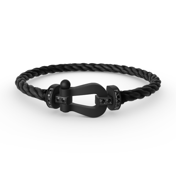 [✨ROSE💎]FORCE LARGE SERIES HORSESHOE BLACK SAMURAI BRACELET