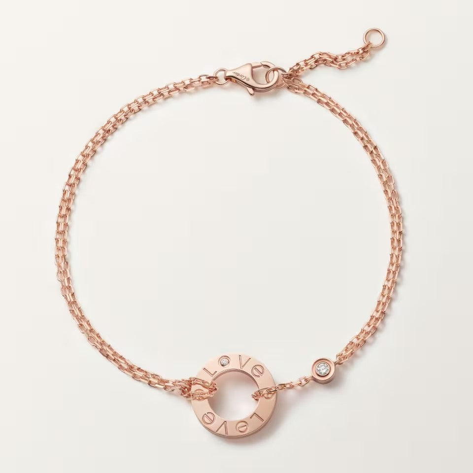 [✨ROSE💎]LOVE BRACELET 2 DIAMOND