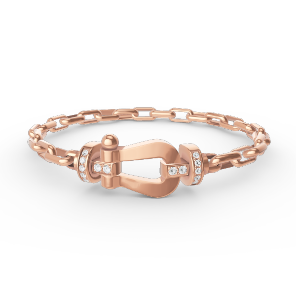 [✨ROSE💎]FORCE LARGE HORSESHOE CLASP  METAL BRACELET