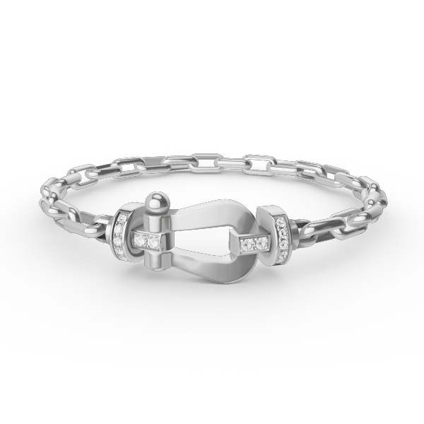 [✨ROSE💎]FORCE LARGE HORSESHOE CLASP  METAL BRACELET
