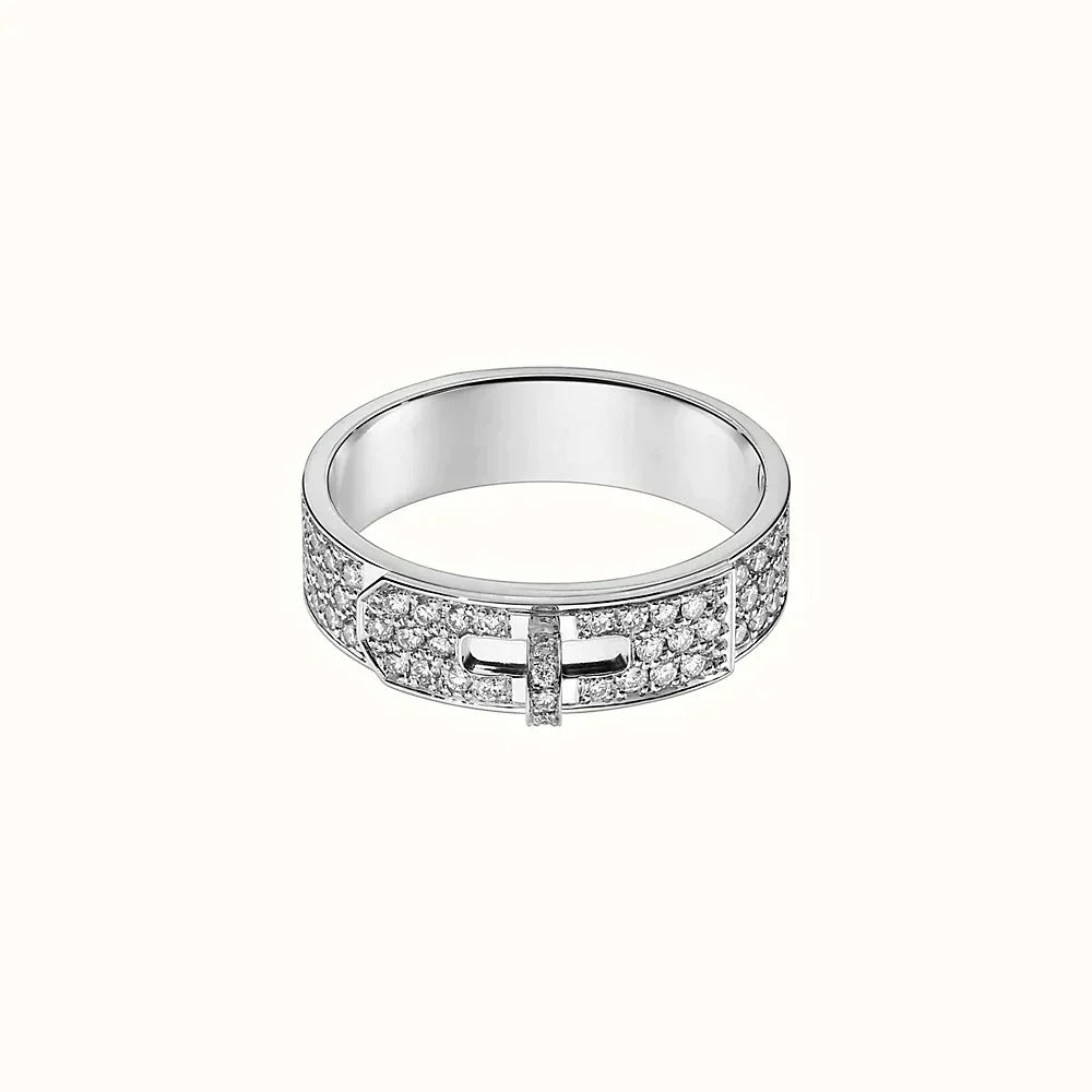 [✨ROSE💎]KELLY SILVER DIAMOND RING