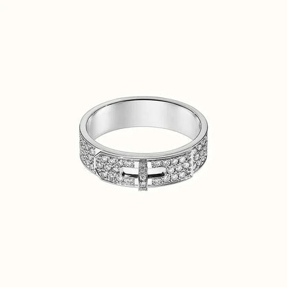 [✨ROSE💎]KELLY SILVER DIAMOND RING