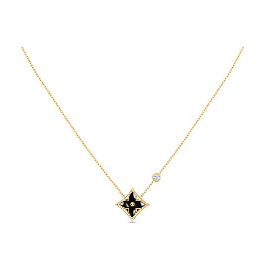 [✨ROSE💎]STAR BLACK MOP NECKLACE