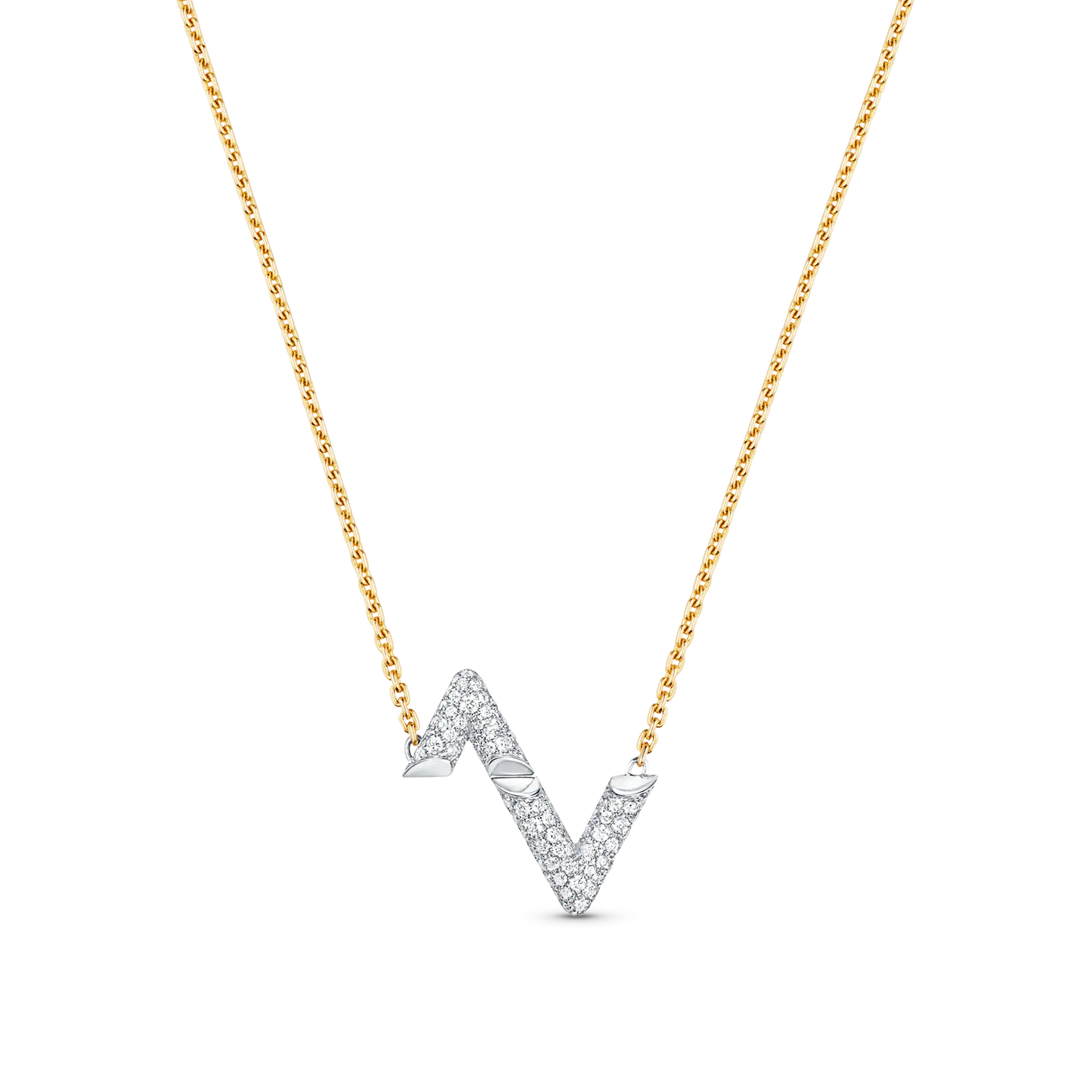 [✨ROSE💎]VOLT SILVER DIAMOND PEDANT NECKLACE