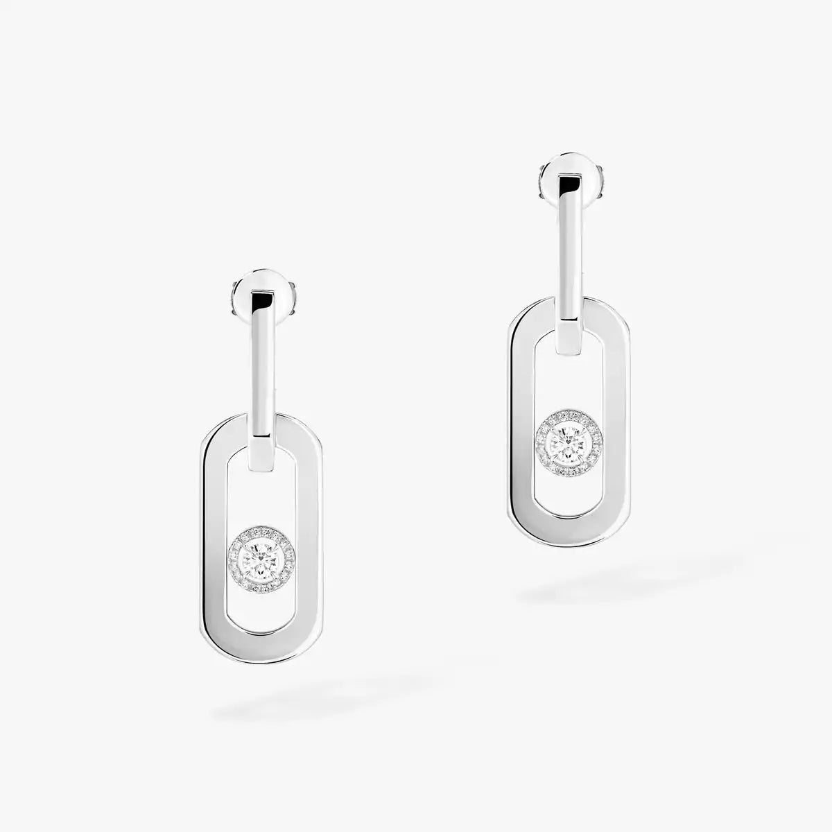 [✨ROSE💎]So Move XL Diamond Pendant Earrings