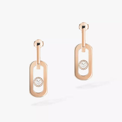 [✨ROSE💎]So Move XL Diamond Pendant Earrings