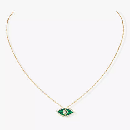 [✨ROSE💎]Lucky Eye Diamond Necklace in Rose Gold and Turquoise