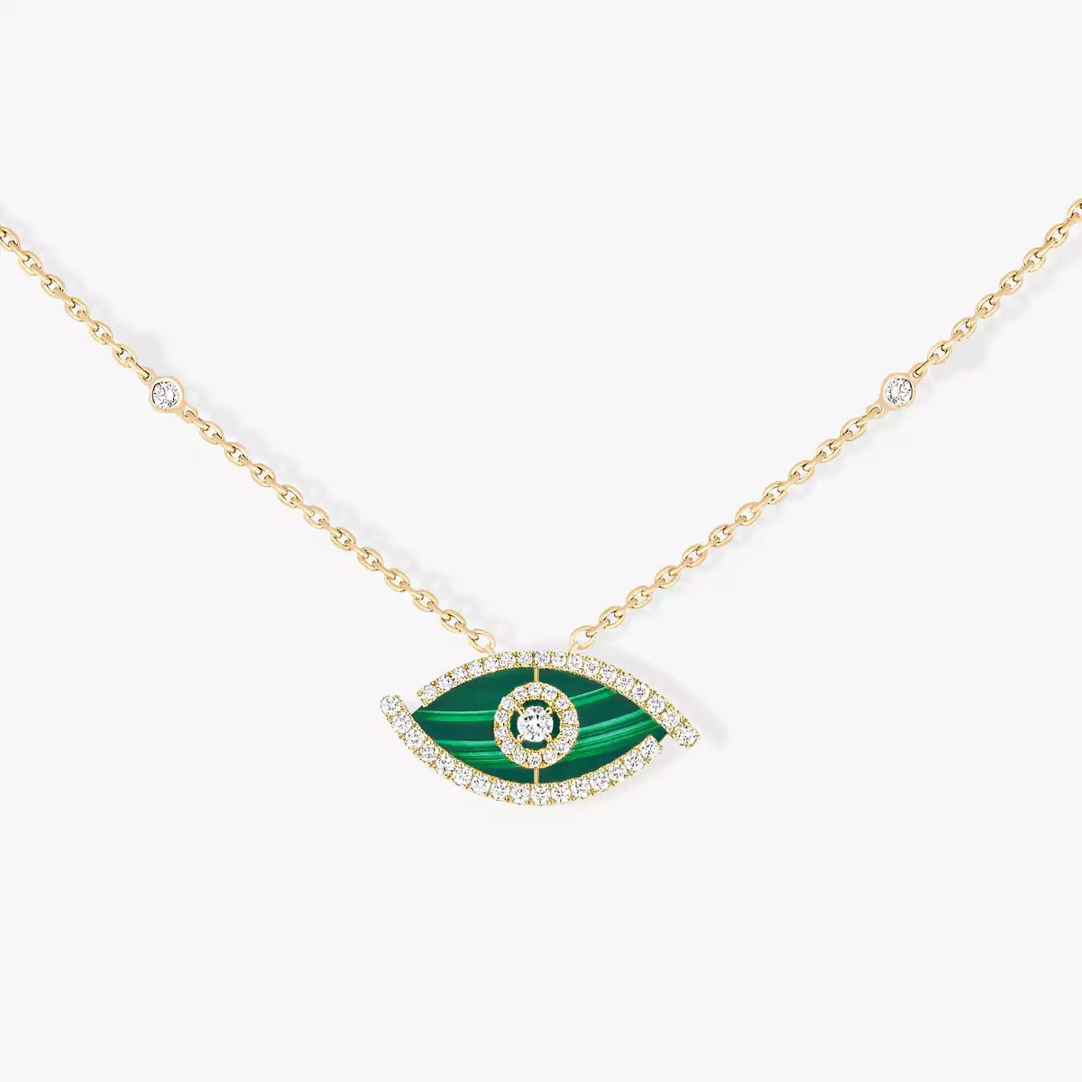 [✨ROSE💎]Lucky Eye Diamond Necklace in Rose Gold and Turquoise