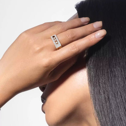 [✨ROSE💎] Move Noa Diamond Pave_ Ring