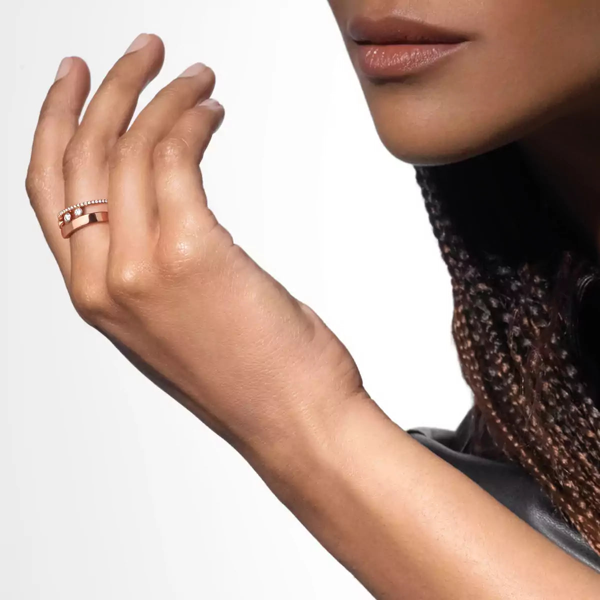 [✨ROSE💎]Move Romane Diamond Ring