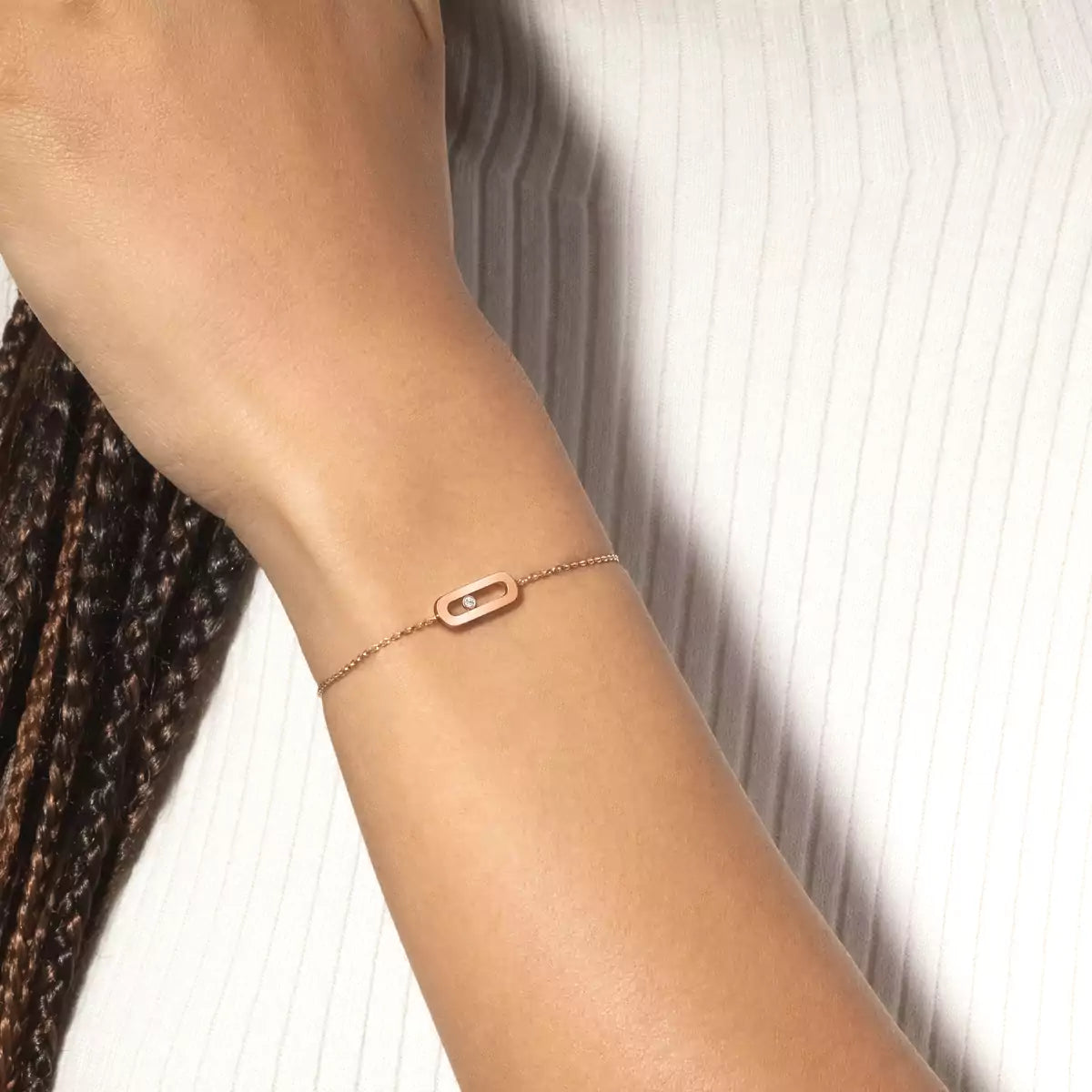 [✨ROSE💎]Move Uno Diamond Bracelet