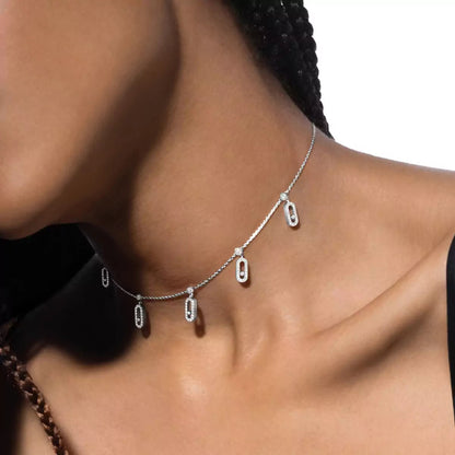 [✨ROSE💎]Move Uno Necklace