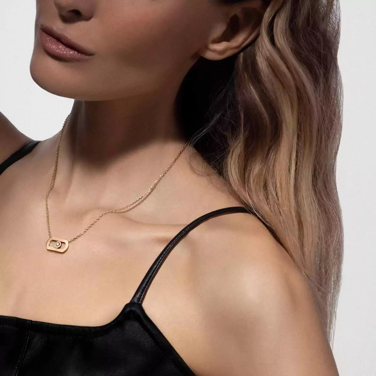 [✨ROSE💎]So Move Diamond Necklace in Gold